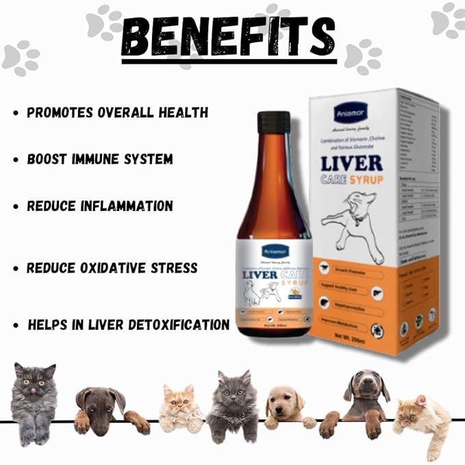 Aniamor Liver Care Syrup for Dogs and Cats 200ml